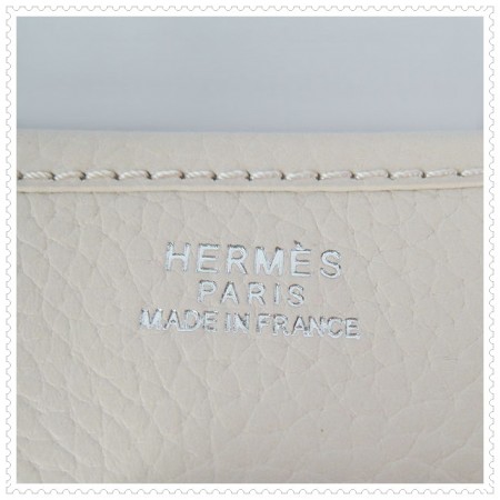Hermes Evelyne III Bag White